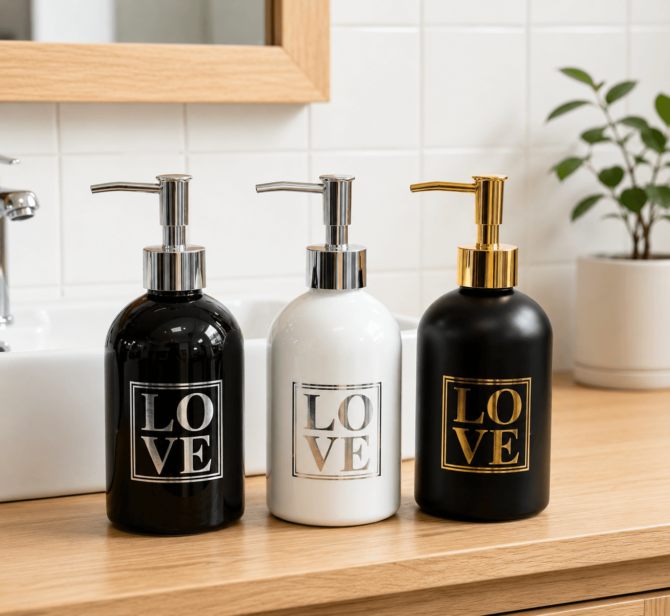 Dispensador de Jabón Líquido Premium para Baño y Cocina